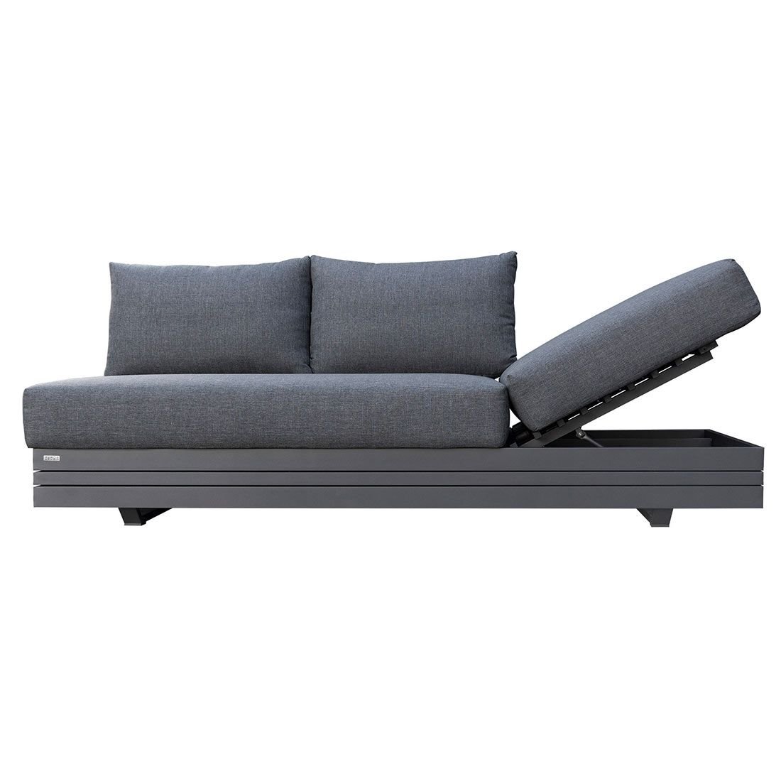 Zebra Cubo Ecklounge inkl. Loungetische Aluminium/Olefin