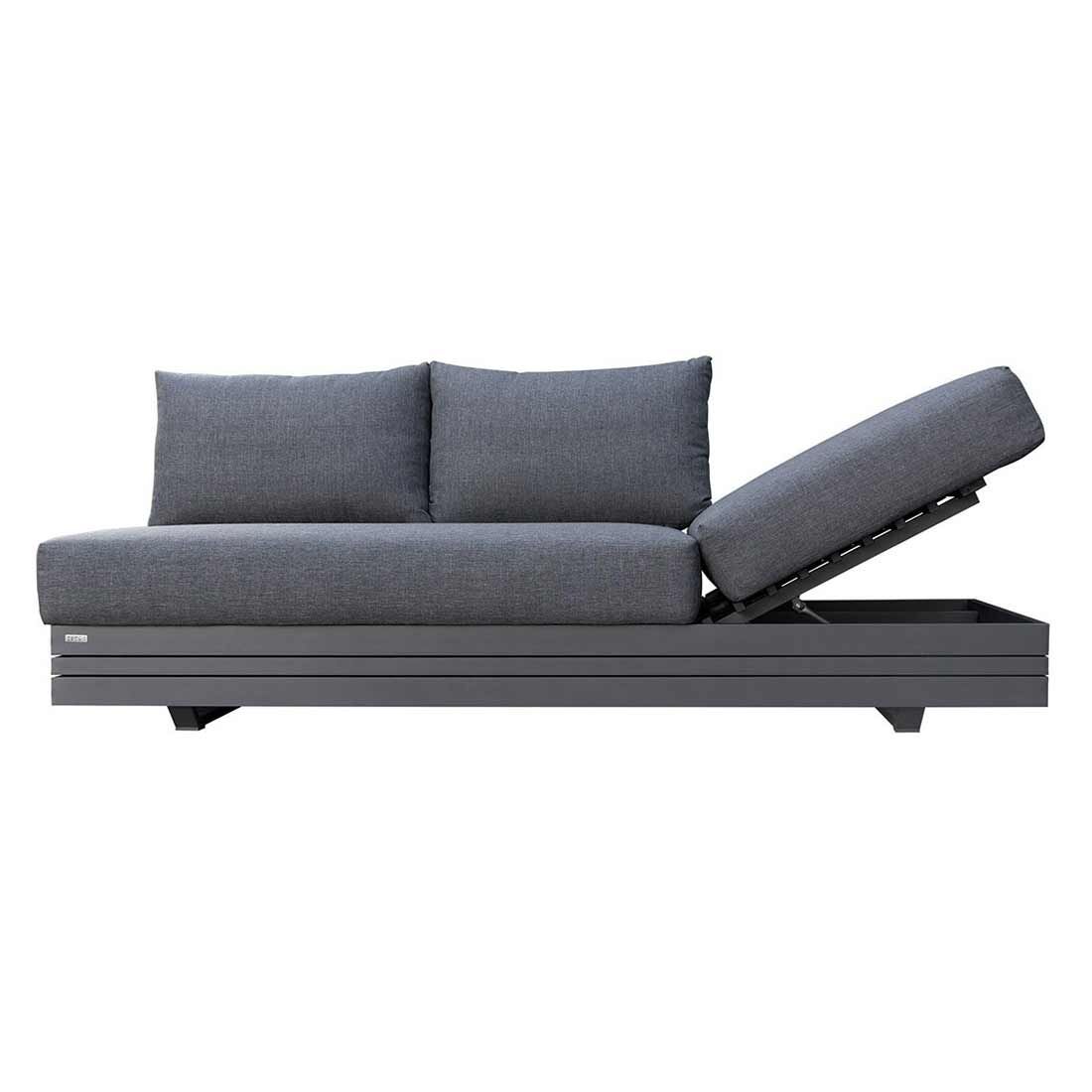 Zebra Cubo Ecklounge inkl. Loungetisch Aluminium/Olefin