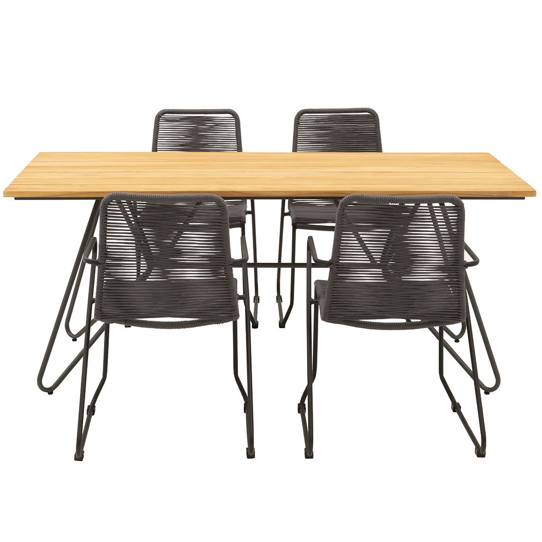 OUTLIV. Maranello Gartenmöbelset 5tlg Tisch 180x90cm