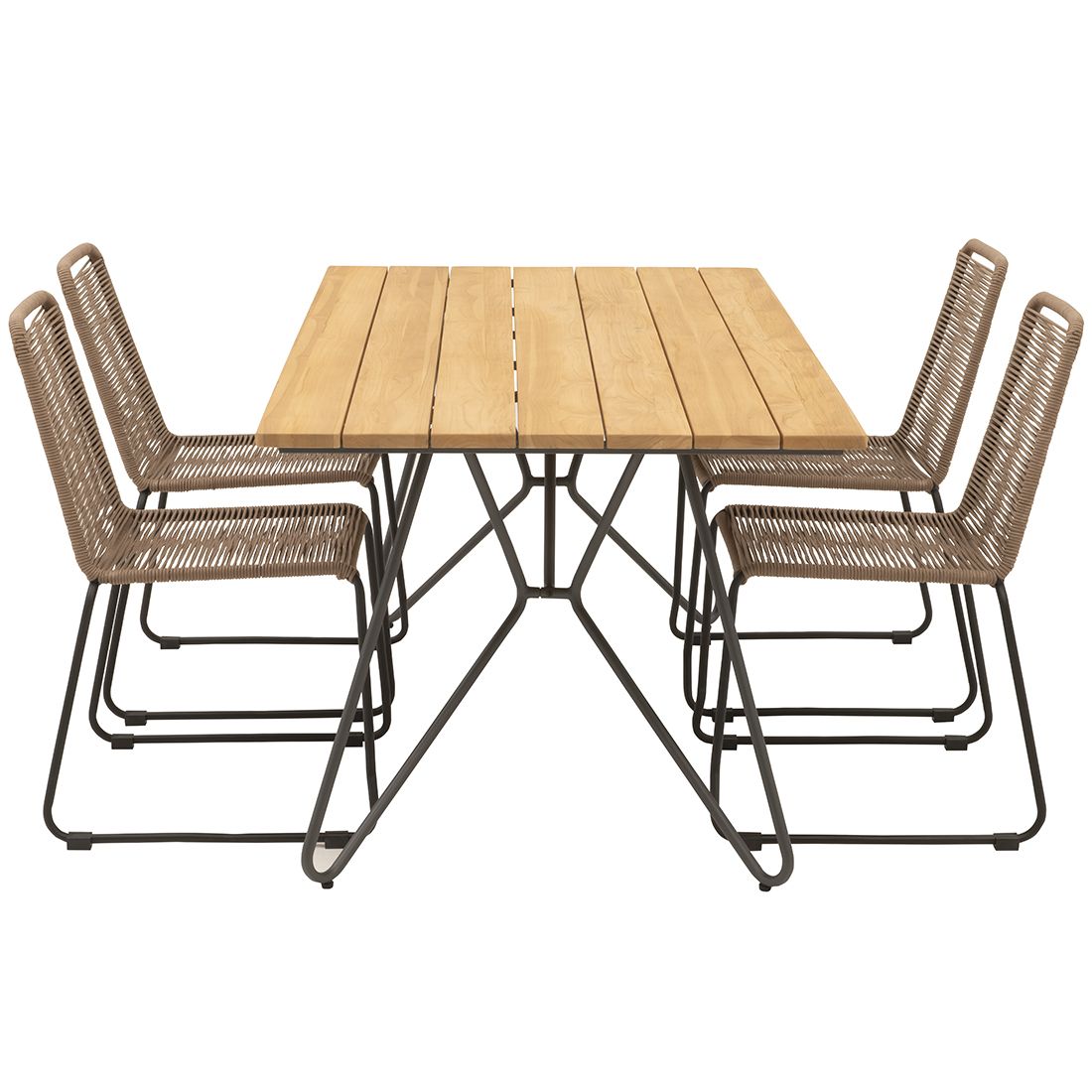 OUTLIV. Maranello Gartenmöbelset 5tlg Tisch 180x90cm
