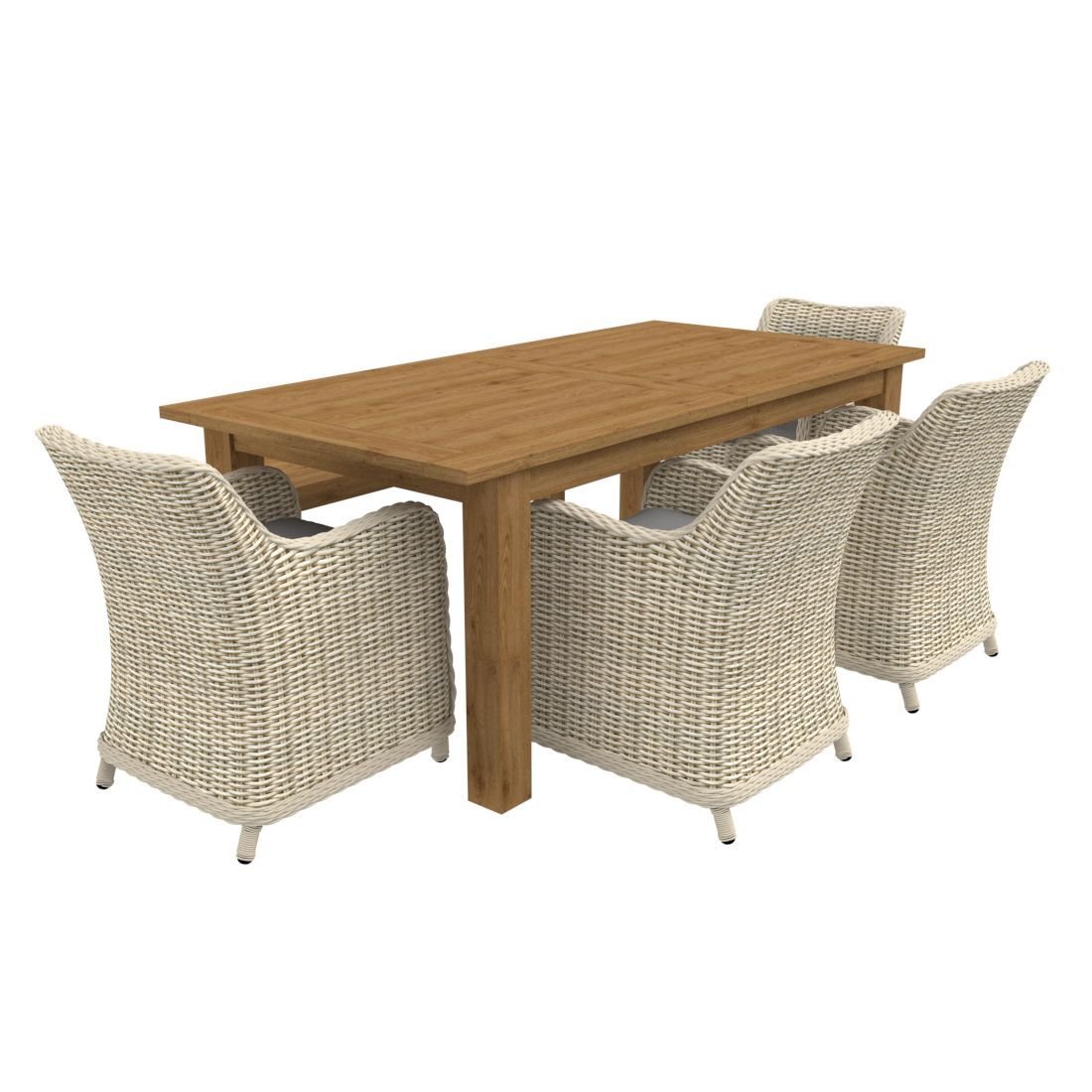 OUTLIV. Oxford Gartenmöbel-Set L (6 Plätze) Tisch 200/260x100cm