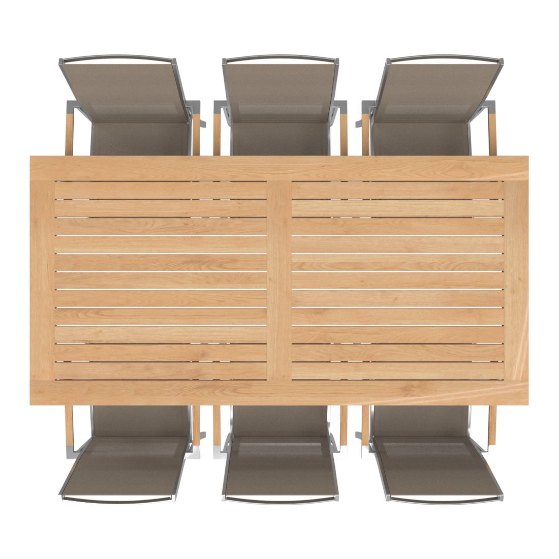 OUTLIV. Oviedo Gartenmöbel-Set L (6 Plätze) Tisch 200x100cm