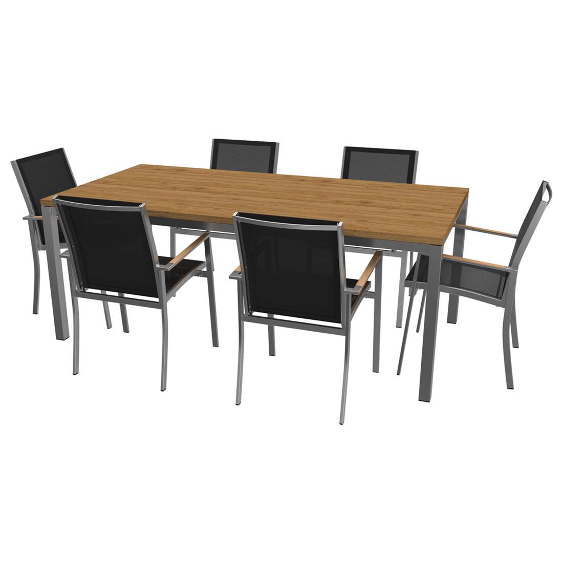 OUTLIV. Oviedo Gartenmöbel-Set L (6 Plätze) Tisch 200x100cm