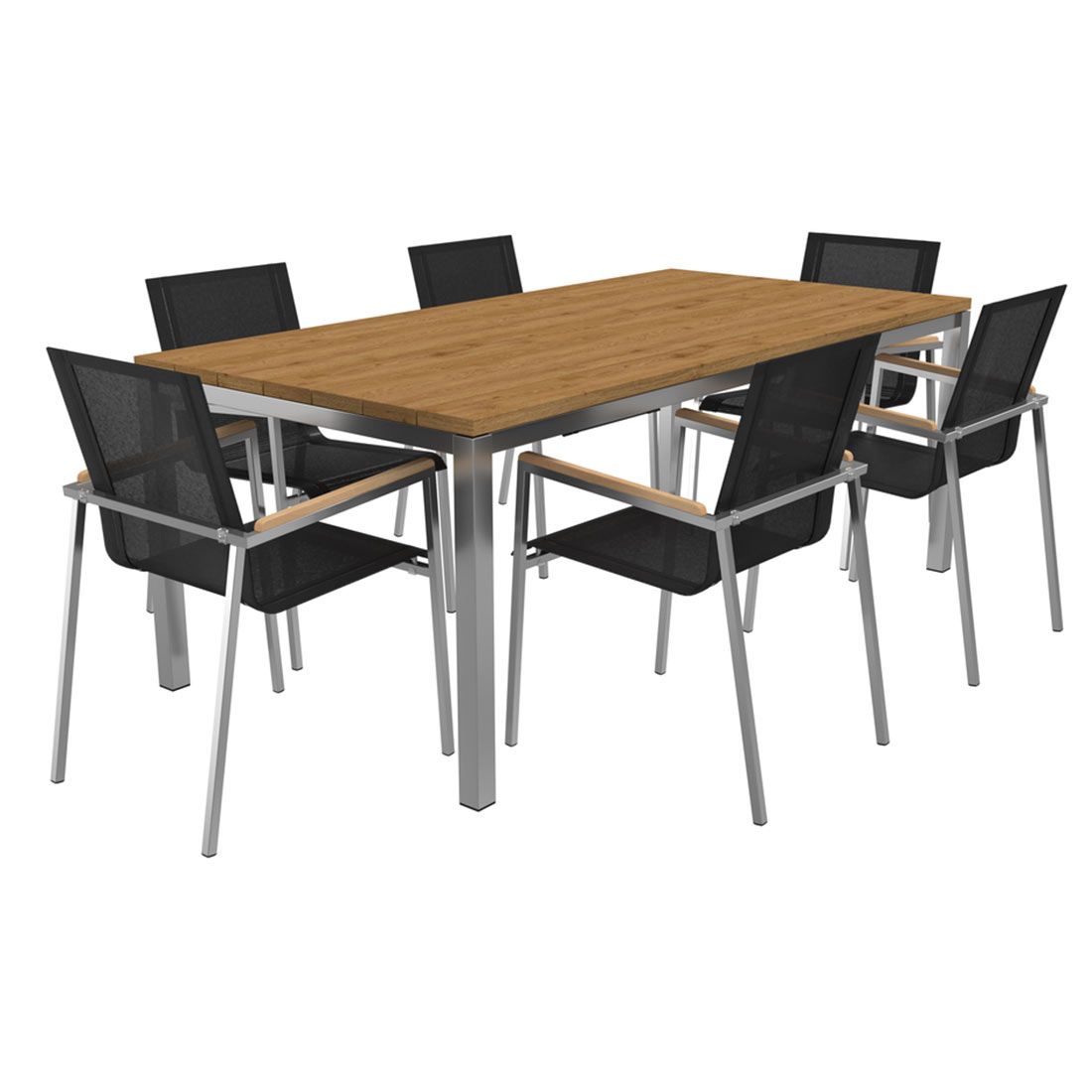 OUTLIV. Rimini Gartenmöbel-Set L (6 Plätze) Tisch 200x100cm