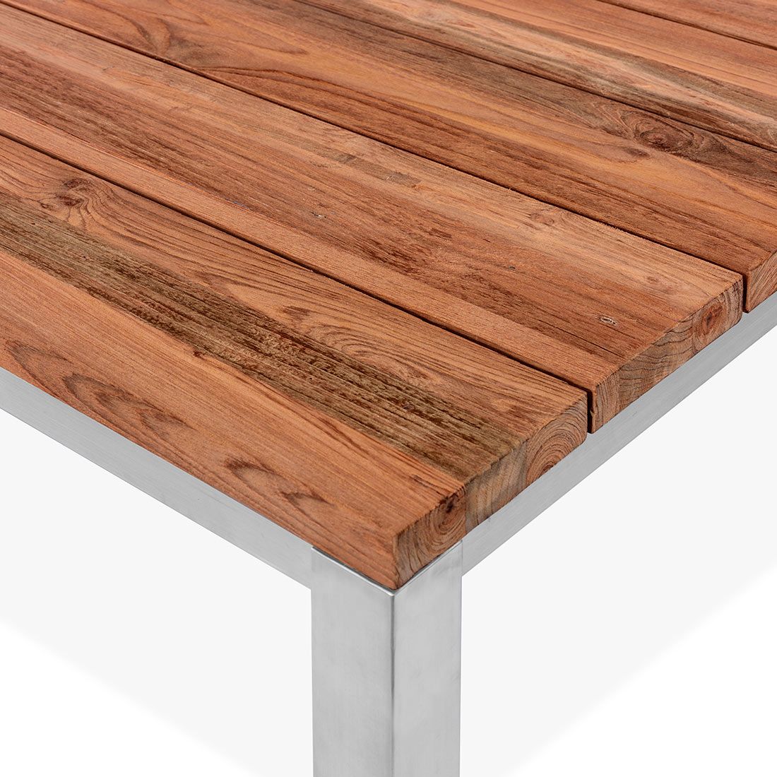 OUTLIV. Rimini Gartentisch Edelstahl/Teak Recycelt