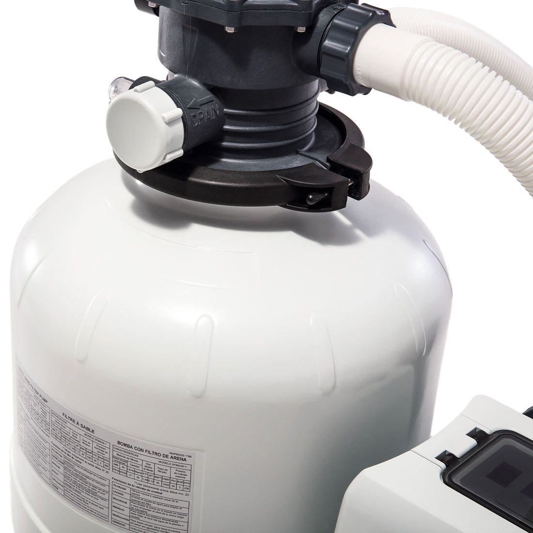 Intex RCD Sandfilterpumpe 12m³/hr über 54.000l Pools