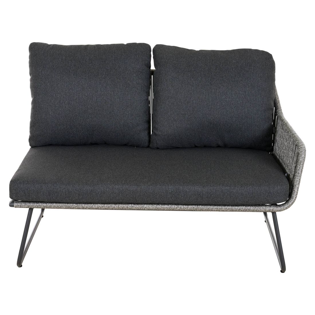 Siena Garden Kansas Ecklounge Aluminium/Geflecht
