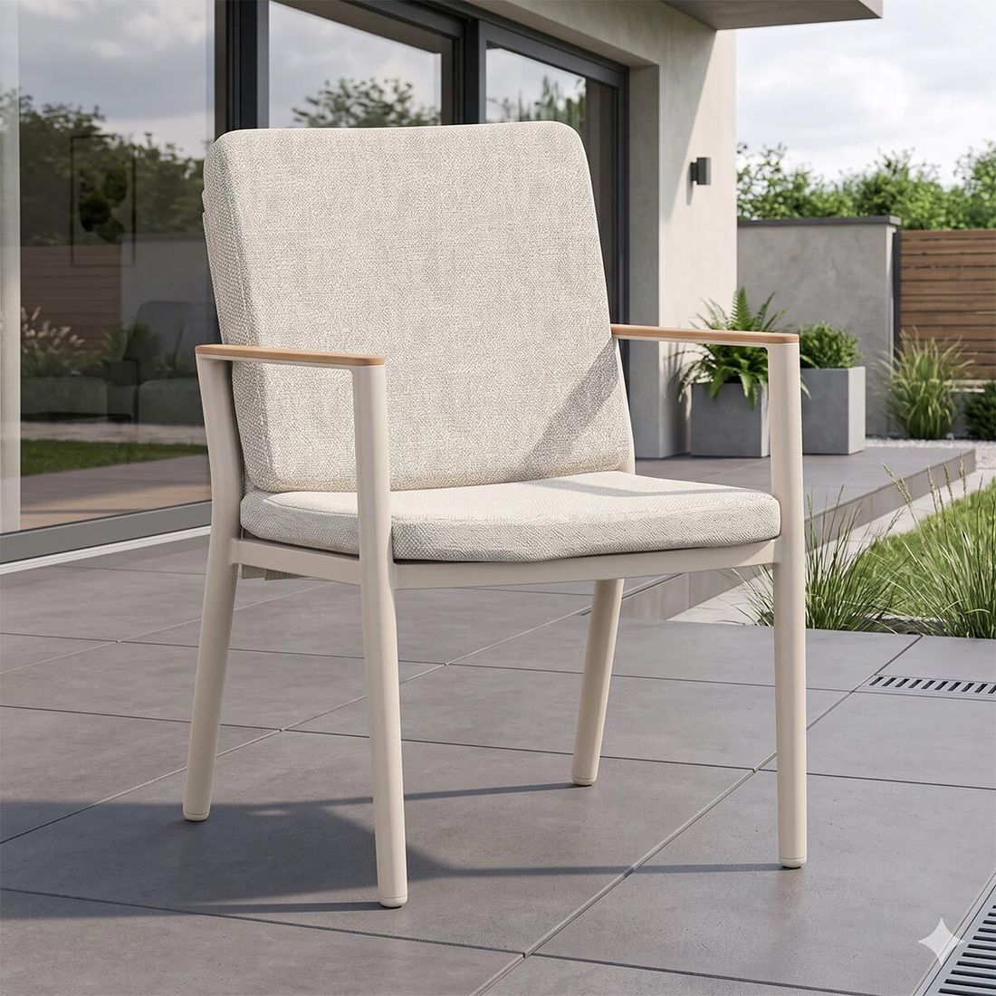 Zebra Glen Gartensessel Aluminium mit Sitz- und Rückenkissen