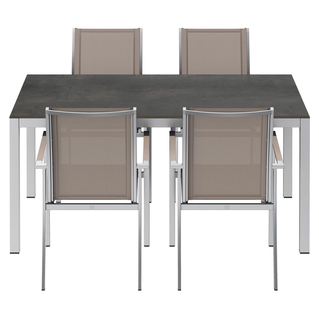 OUTLIV. Oviedo Gartenmöbel-Set M (4 Plätze) Tisch 160x90cm