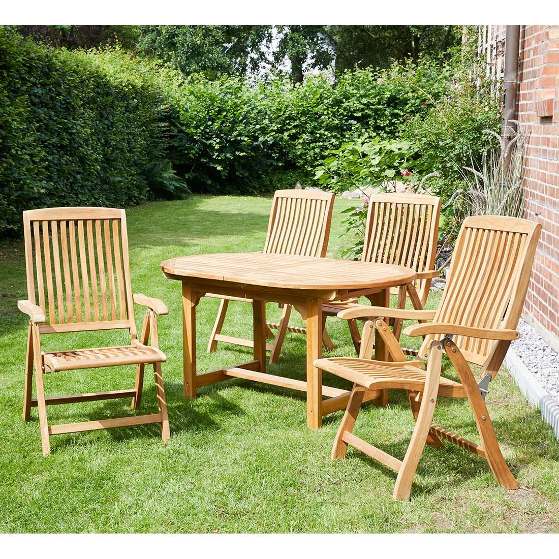 LC Garden Riva Ausziehtisch 150/90x75cm Teak
