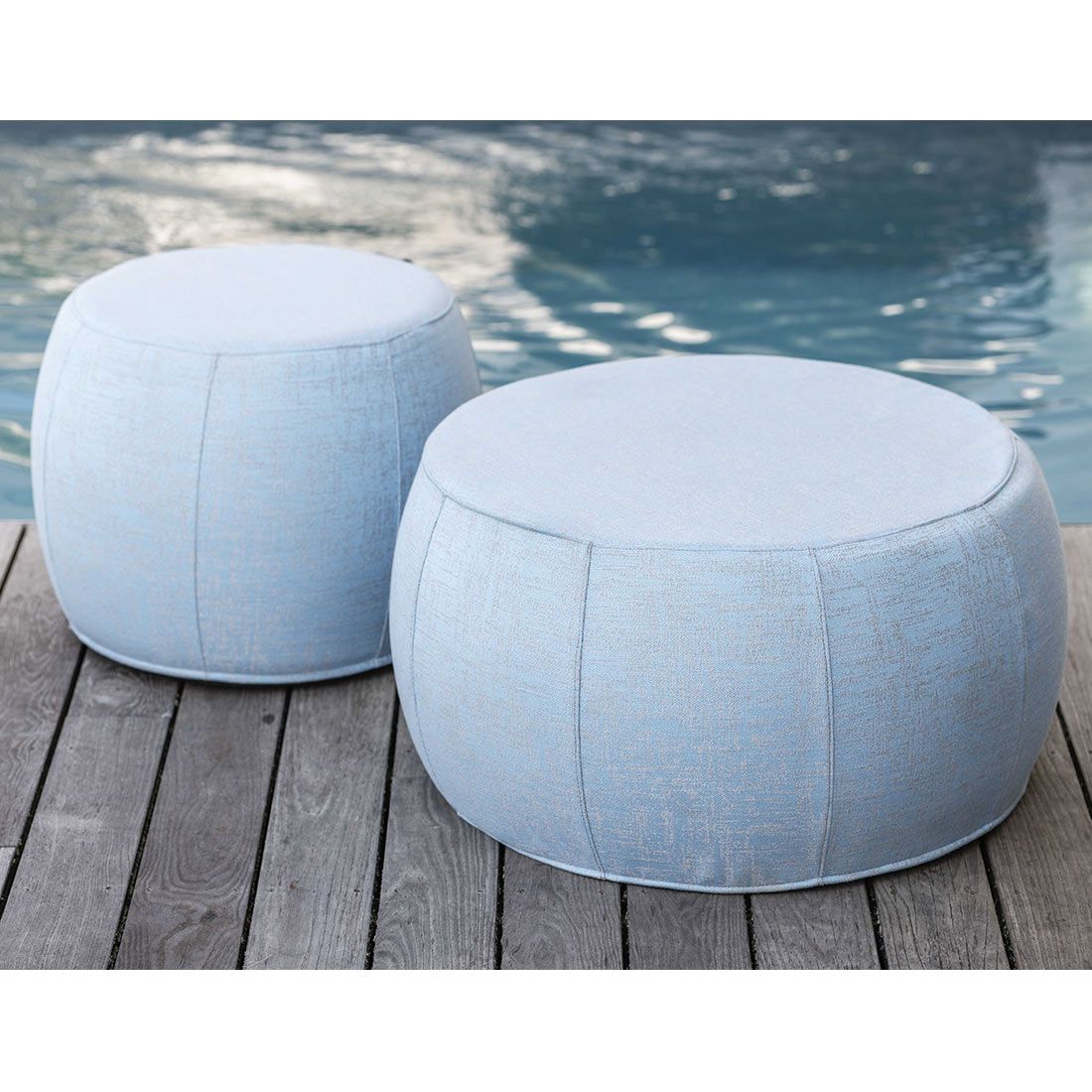 Stern Pouf Hocker klein Outdoorstoff