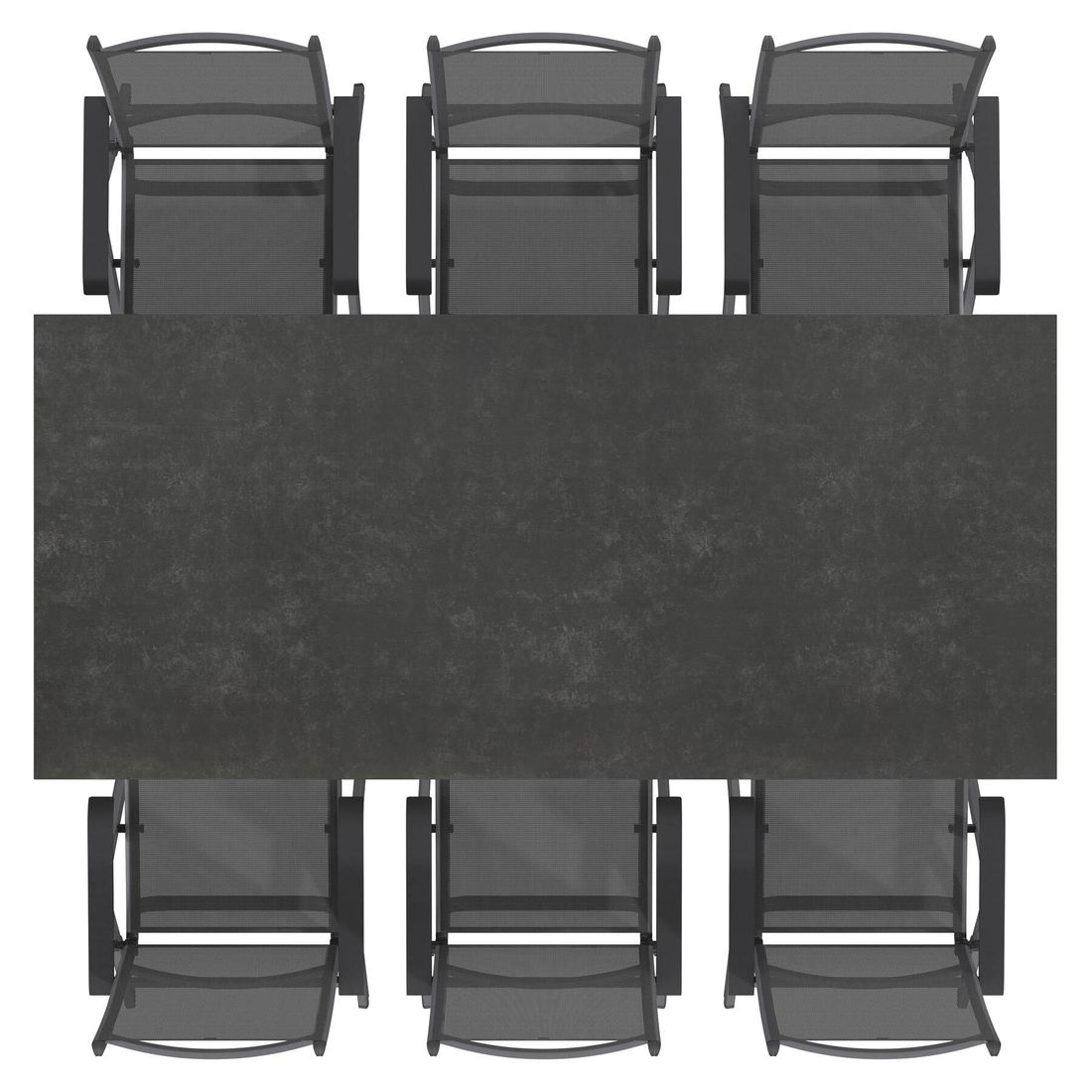 Kettler Basic Plus Gartenmöbel-Set L (6 Plätze) mit OUTLIV. Tisch 220x100cm