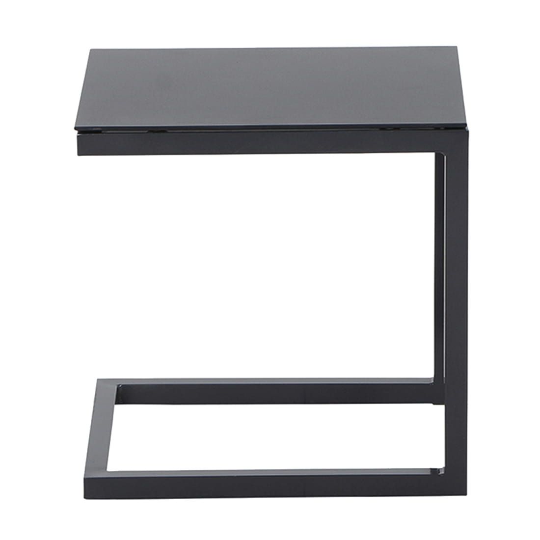 Siena Garden Mirena Beistelltisch Aluminium/Glas 42x35x43cm