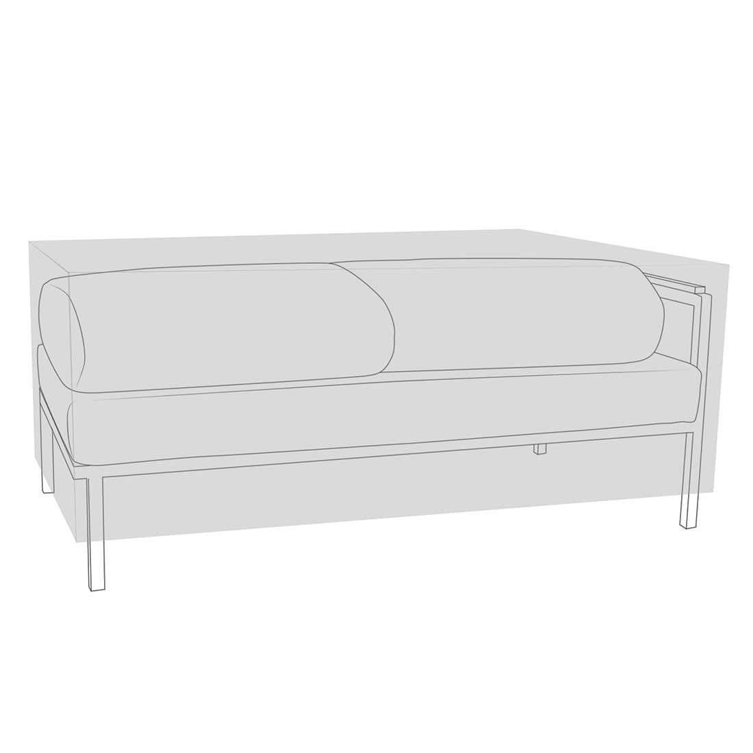 Zebra Hudson Abdeckhaube 2-Sitzer 152x83x50cm PVC Gewebe