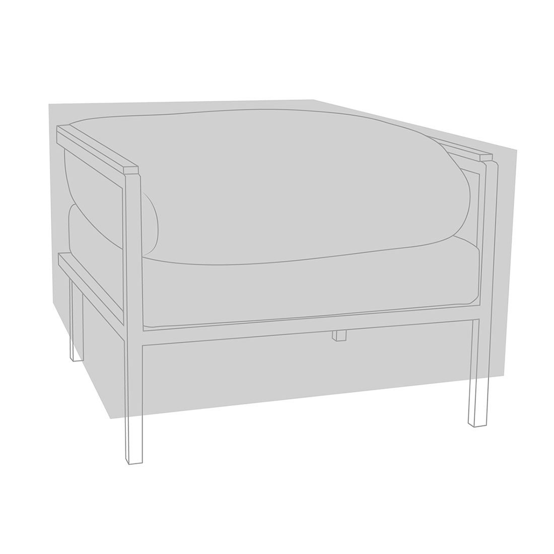 Zebra Hudson Abdeckhaube Loungesessel 78x78x50cm