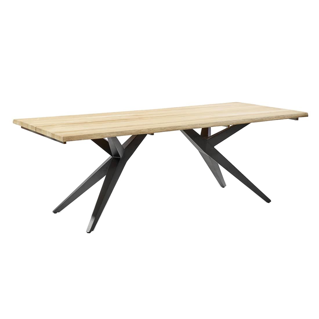 Musterring Holland Gartentisch 220x95cm Aluminium/Teak