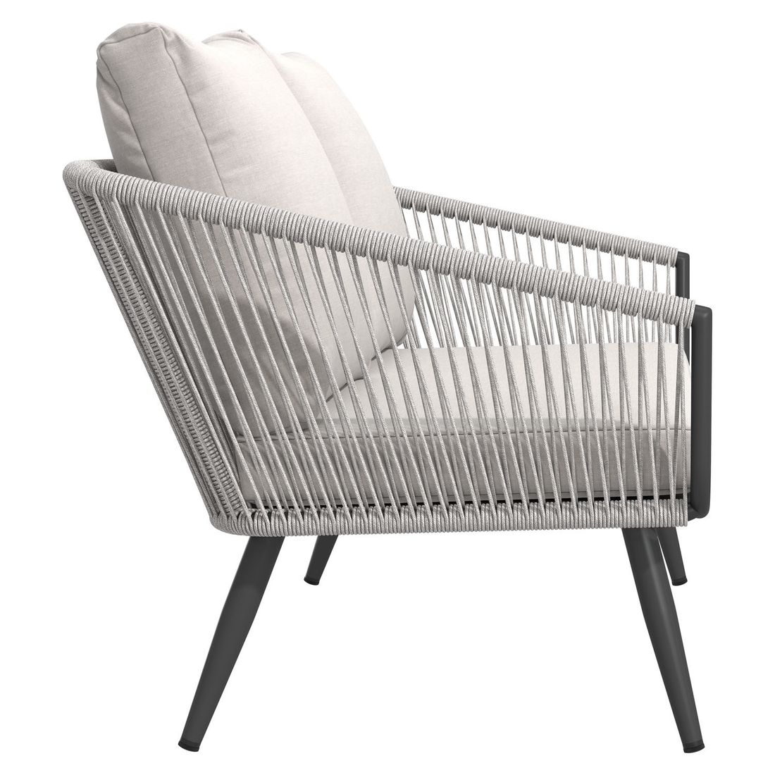 OUTLIV. Alex Gartenloungesofa Aluminium/Rope/Olefin