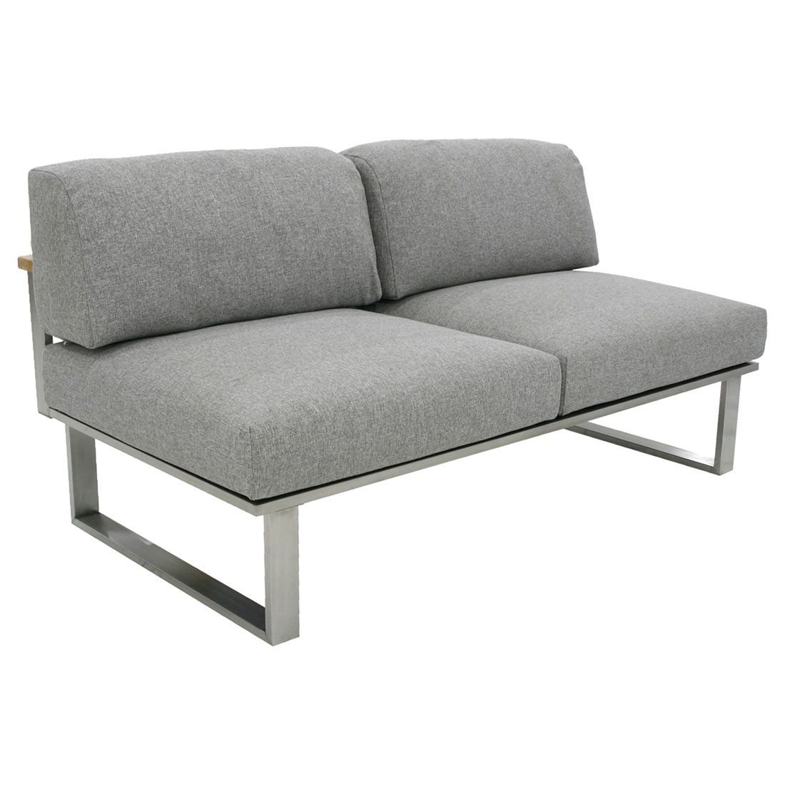 Zebra Belvedere Gartenloungesofa Edelstahl/Olefin