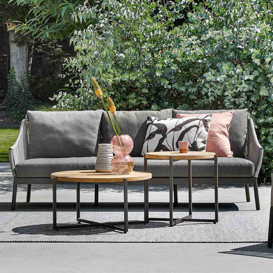 Apple Bee Bijou Gartensofa Aluminium/Rope/Bee Wett