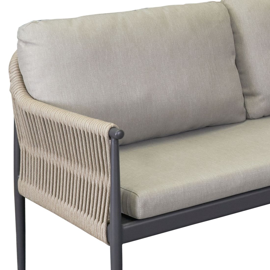 LC Garden Bari Ecklounge Aluminium/Rope/Olefin