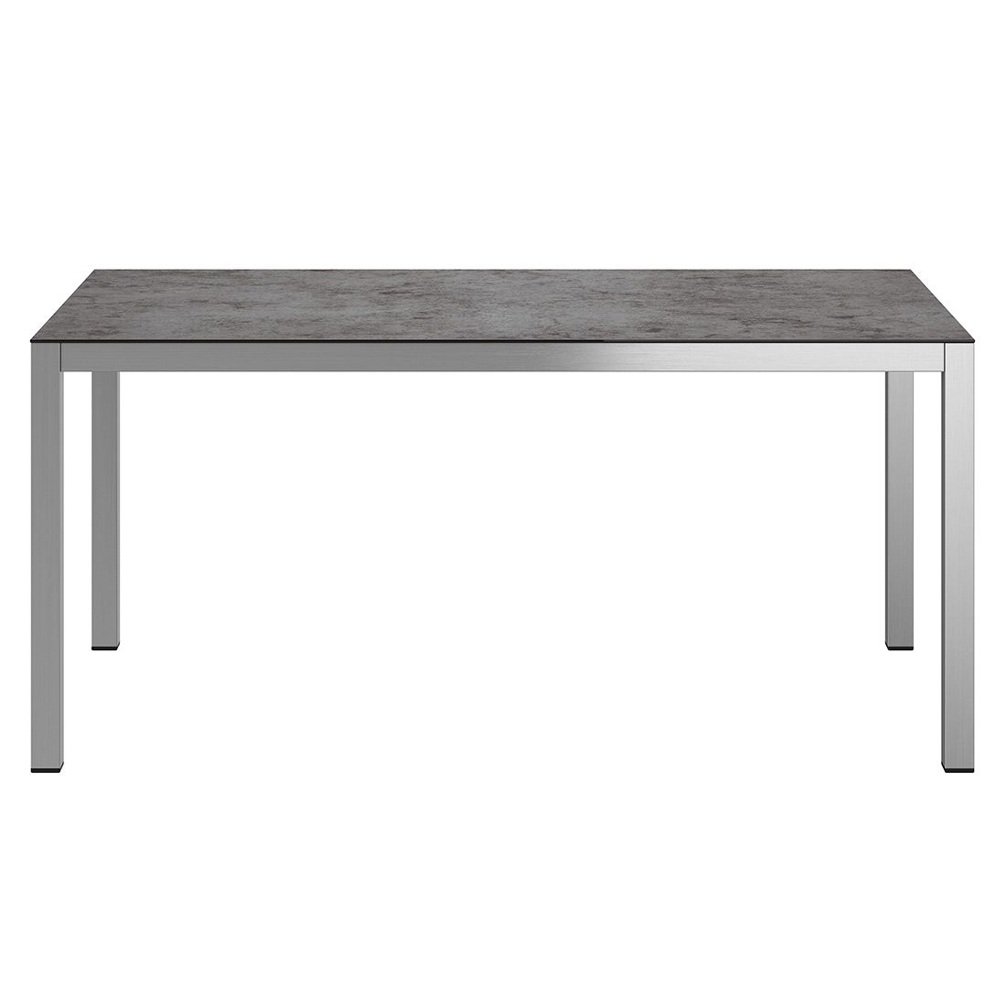 OUTLIV. Gartentisch 160x90cm Edelstahl/Glas-Keramikoptik