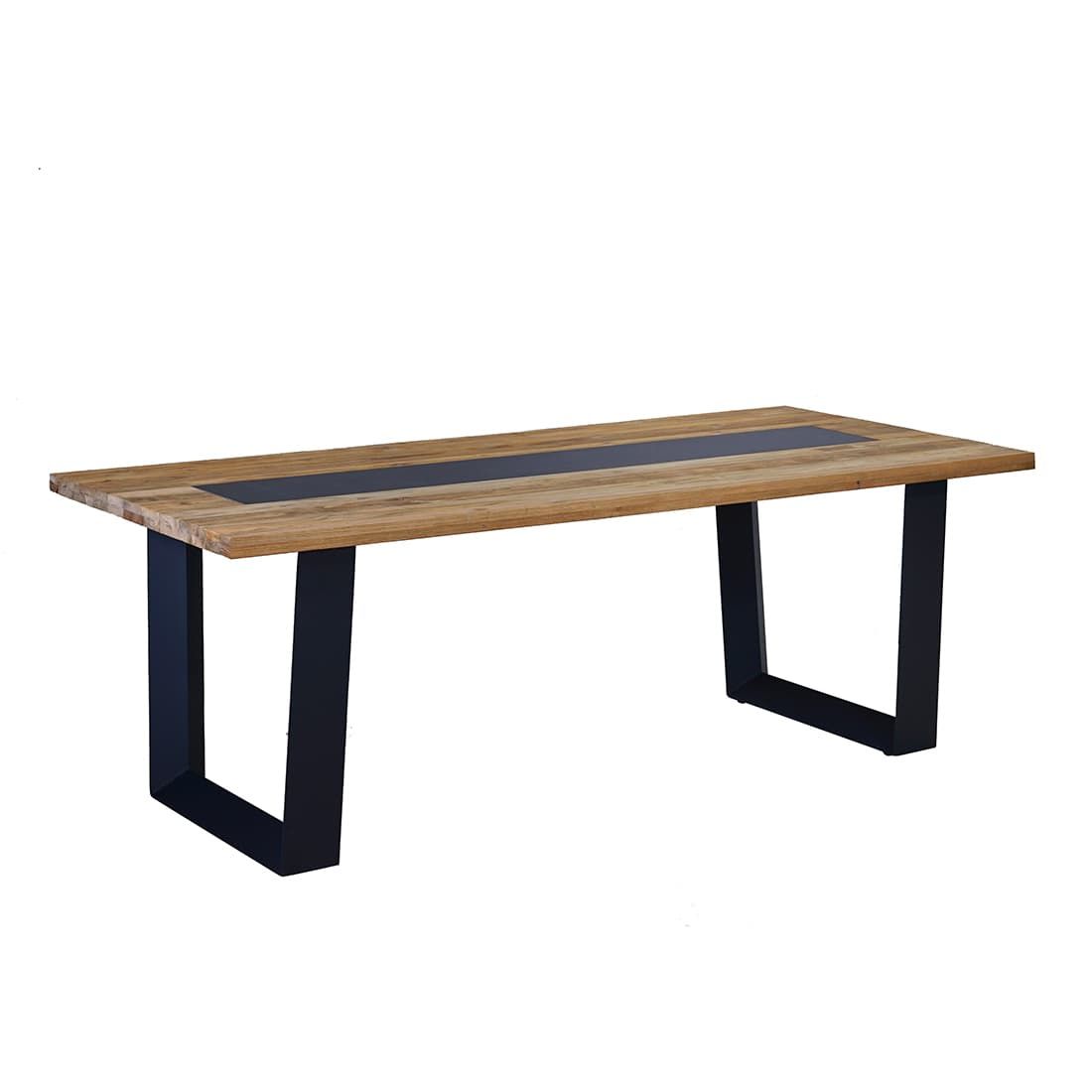 OUTLIV. Tri Gartentisch 200x100cm Aluminium/Teak Recycelt