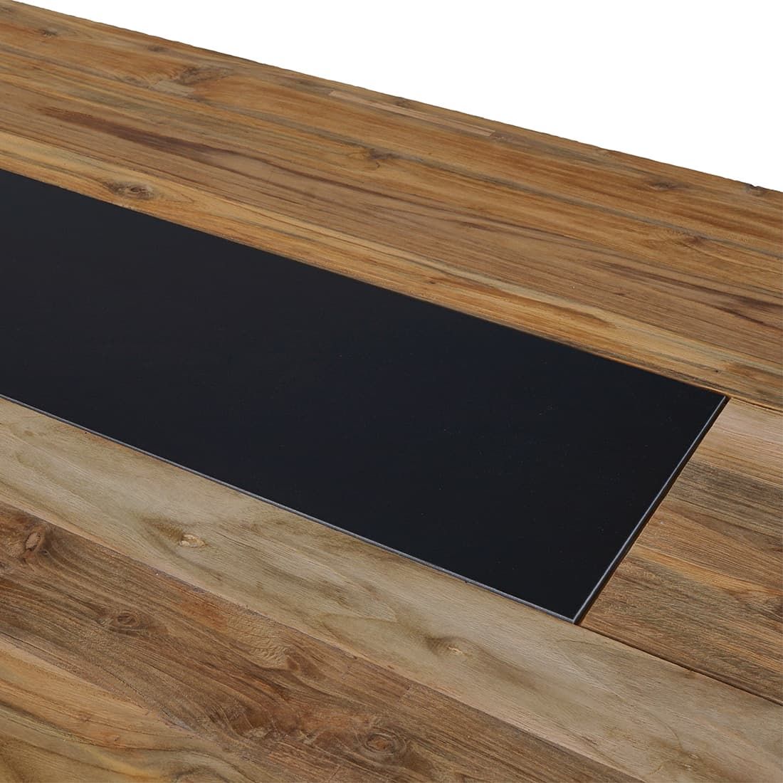 OUTLIV. Tri Gartentisch 200x100cm Aluminium/Teak Recycelt