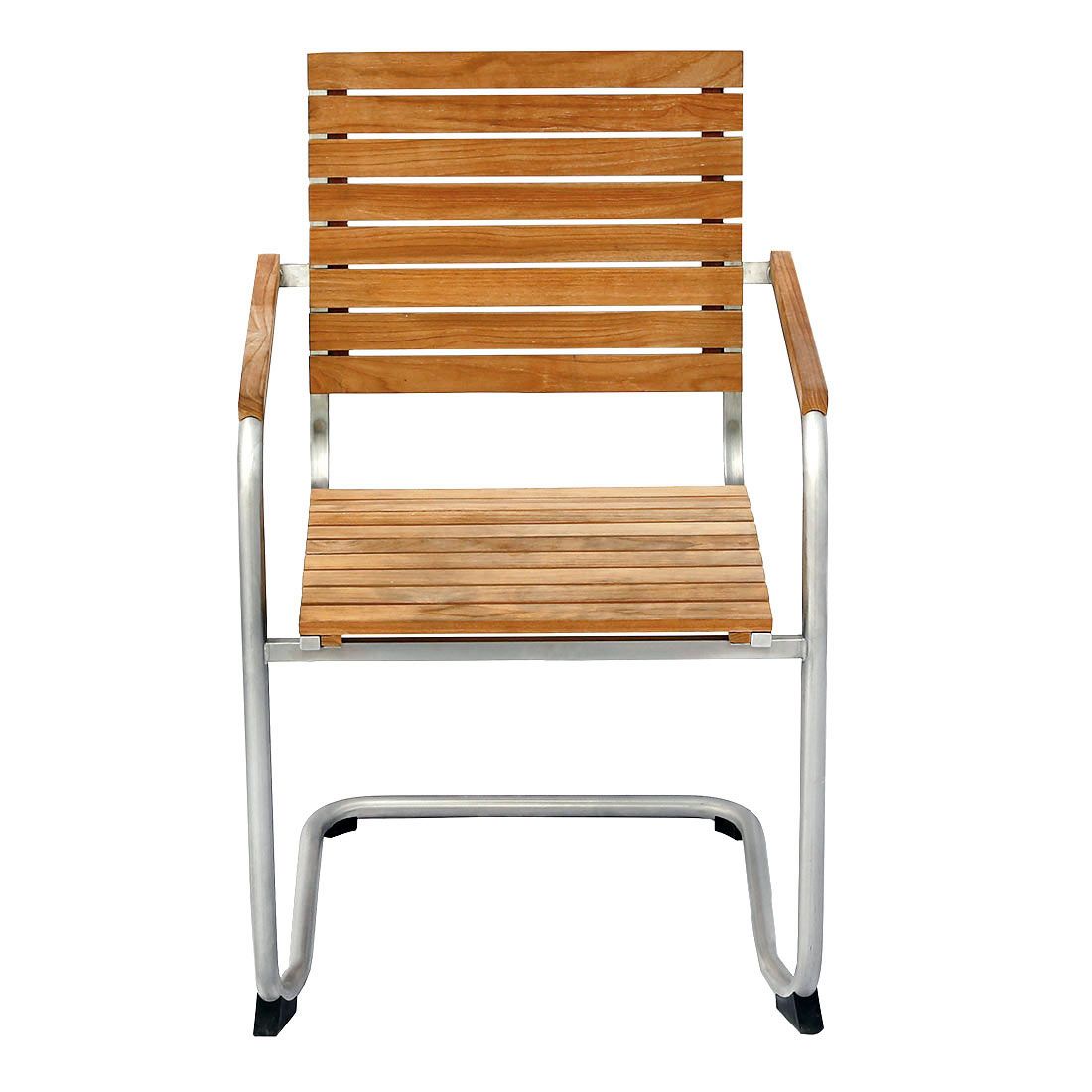 OUTLIV. Maui Freischwinger Edelstahl/Teak