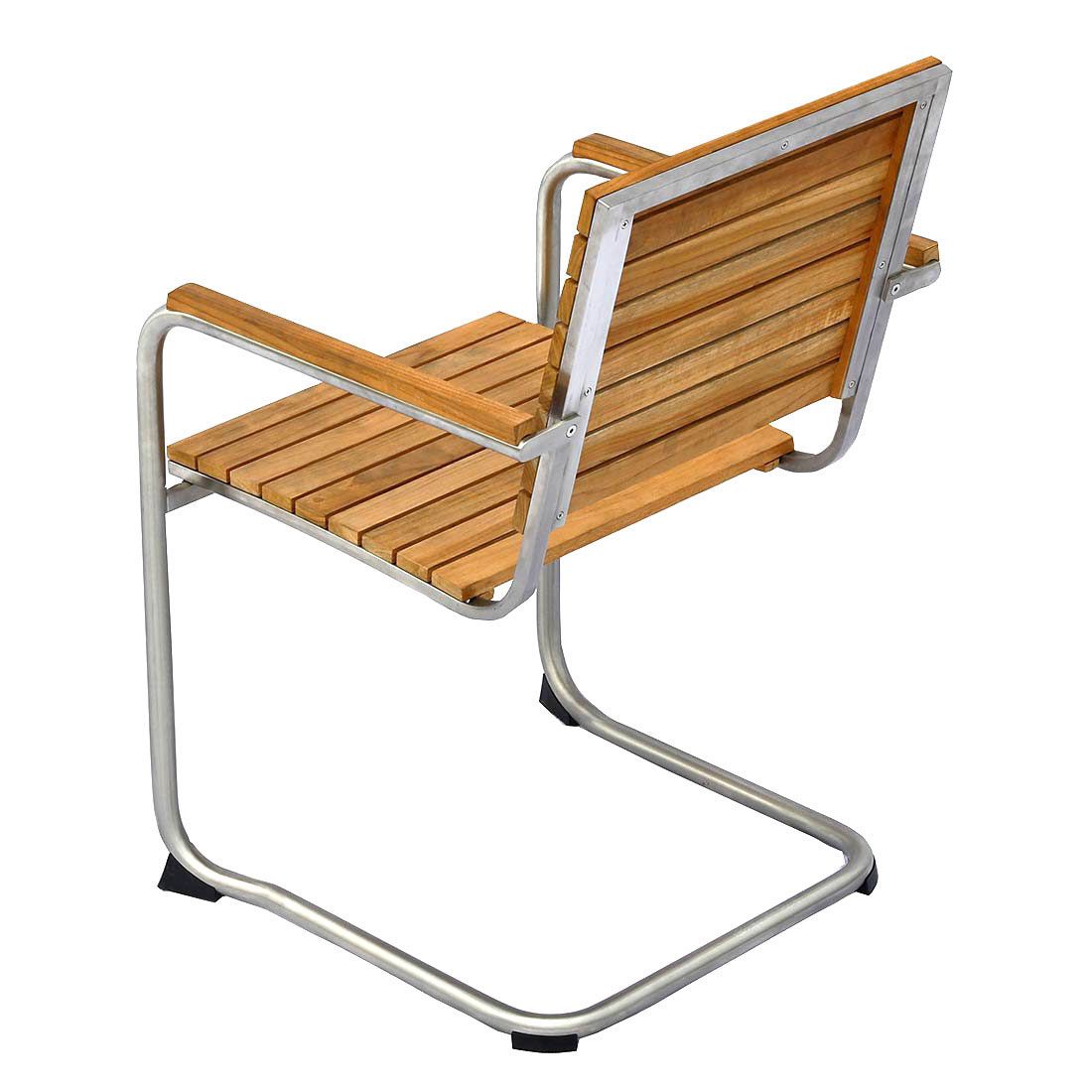 OUTLIV. Maui Freischwinger Edelstahl/Teak