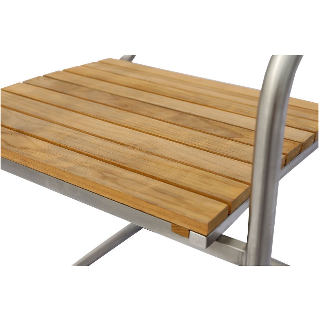 OUTLIV. Maui Freischwinger Edelstahl/Teak
