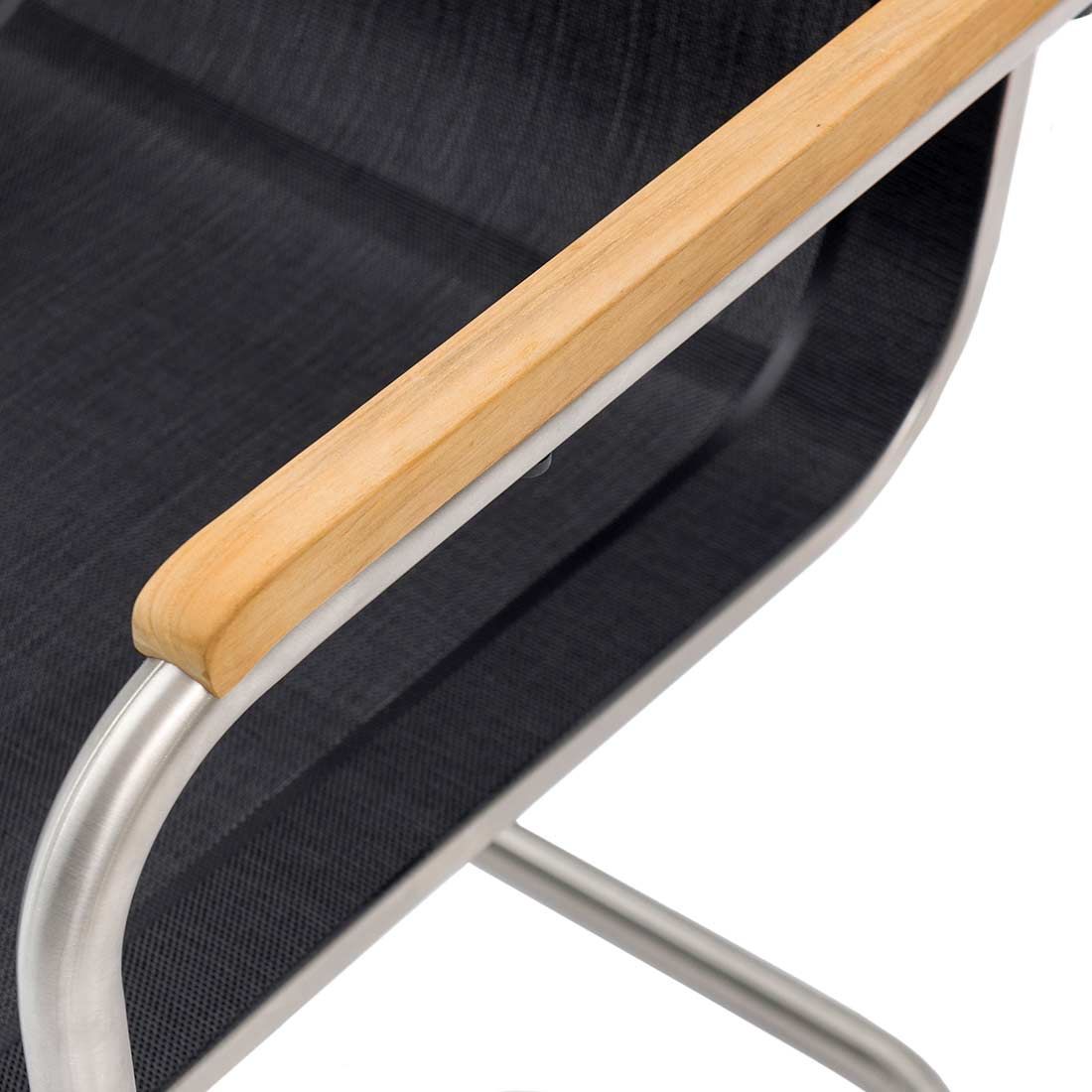 OUTLIV. Maui Freischwinger Edelstahl/Textilene