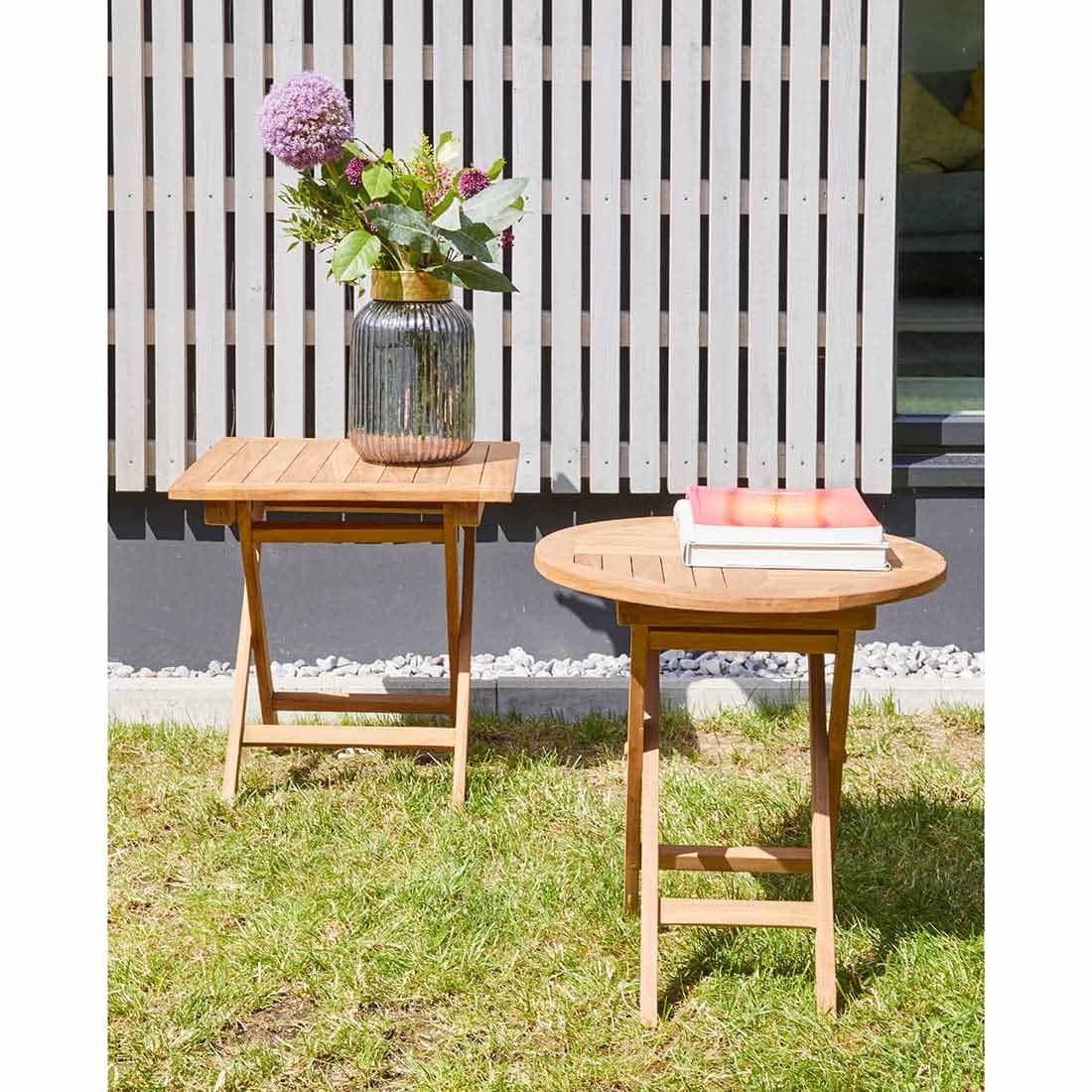 LC Garden Riva Beistelltisch Garten 50x50cm Teak