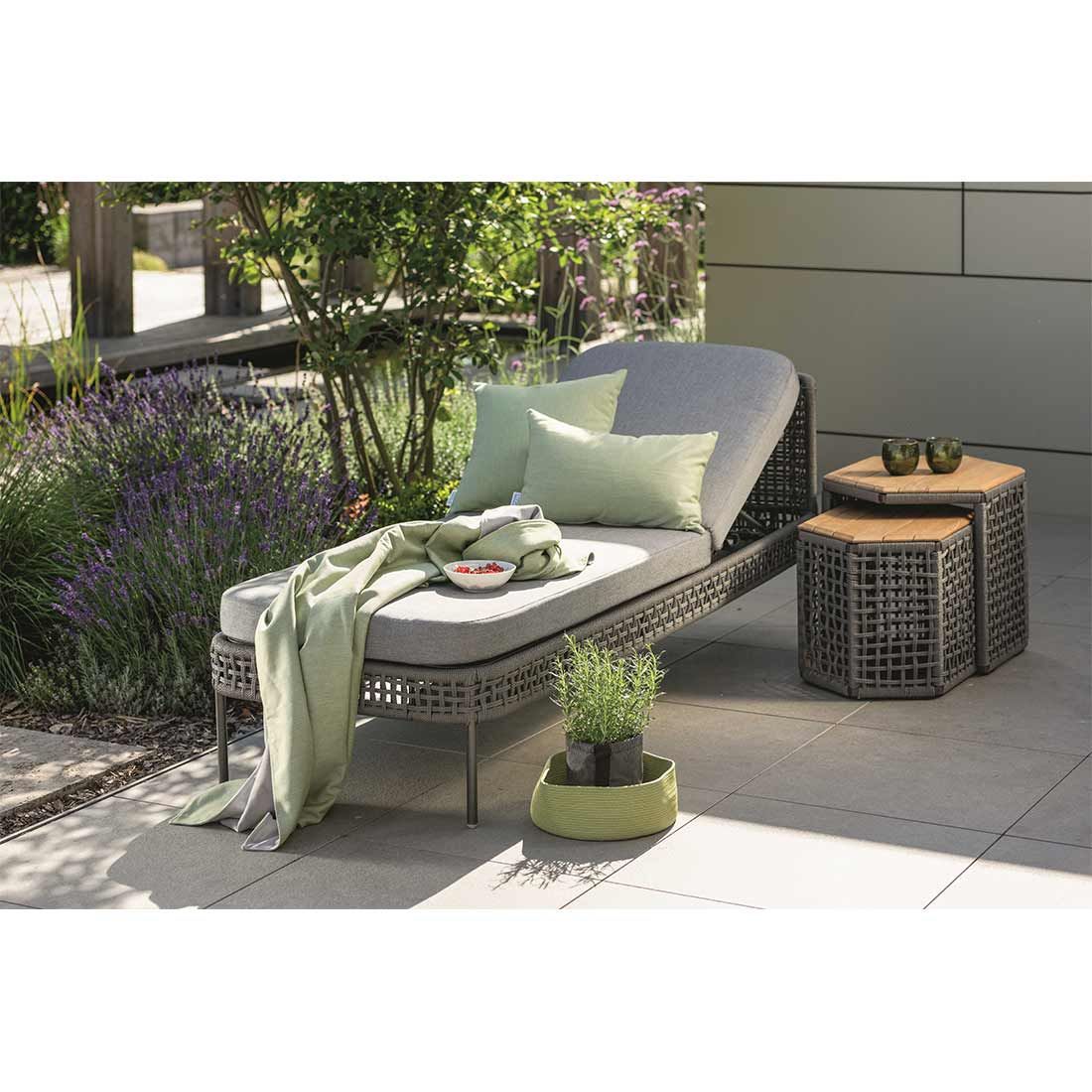 Stern Greta Gartenliege verstellbar Aluminium/Rope