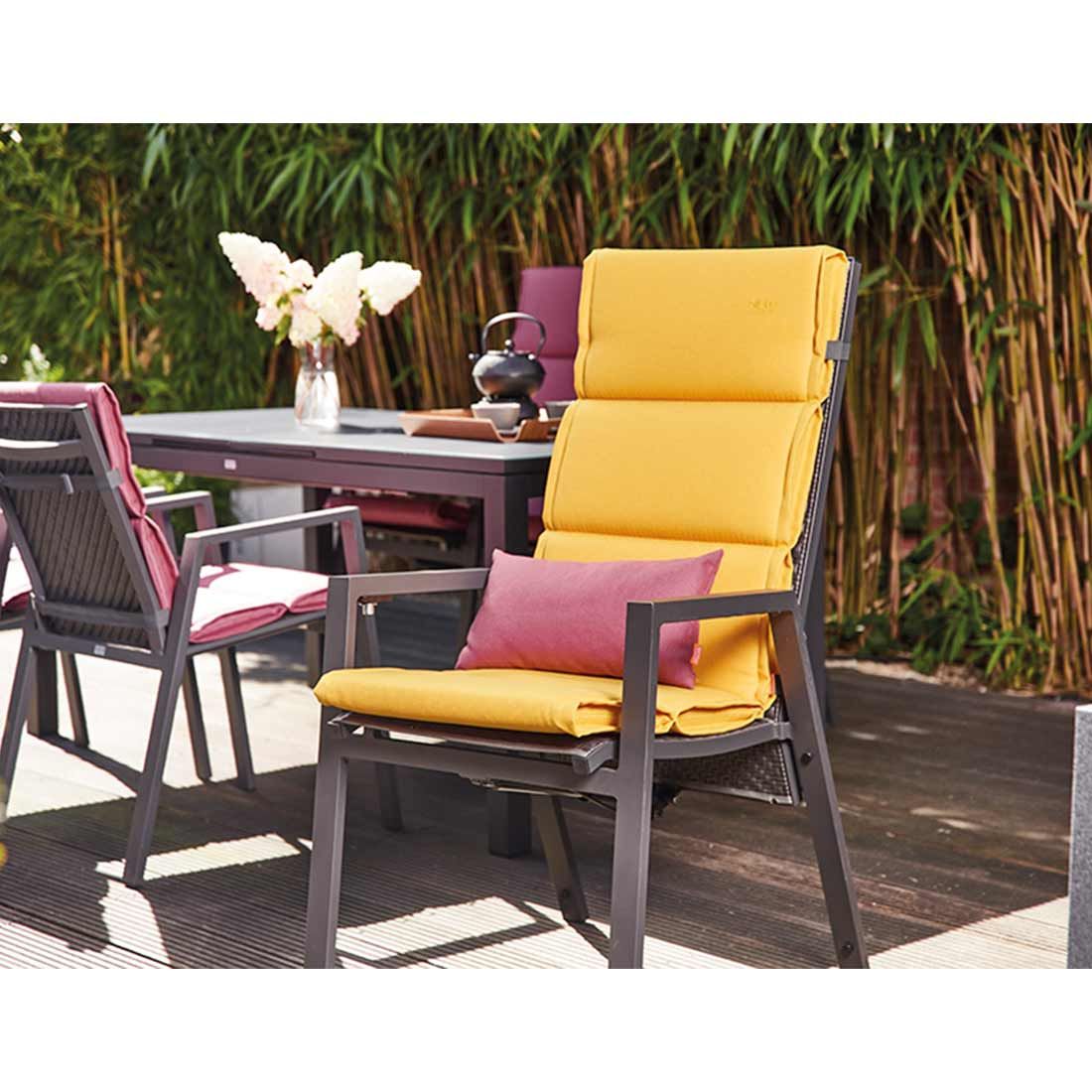 Siena Garden Stella Sesselauflage hoch 120x48x6cm Olefin