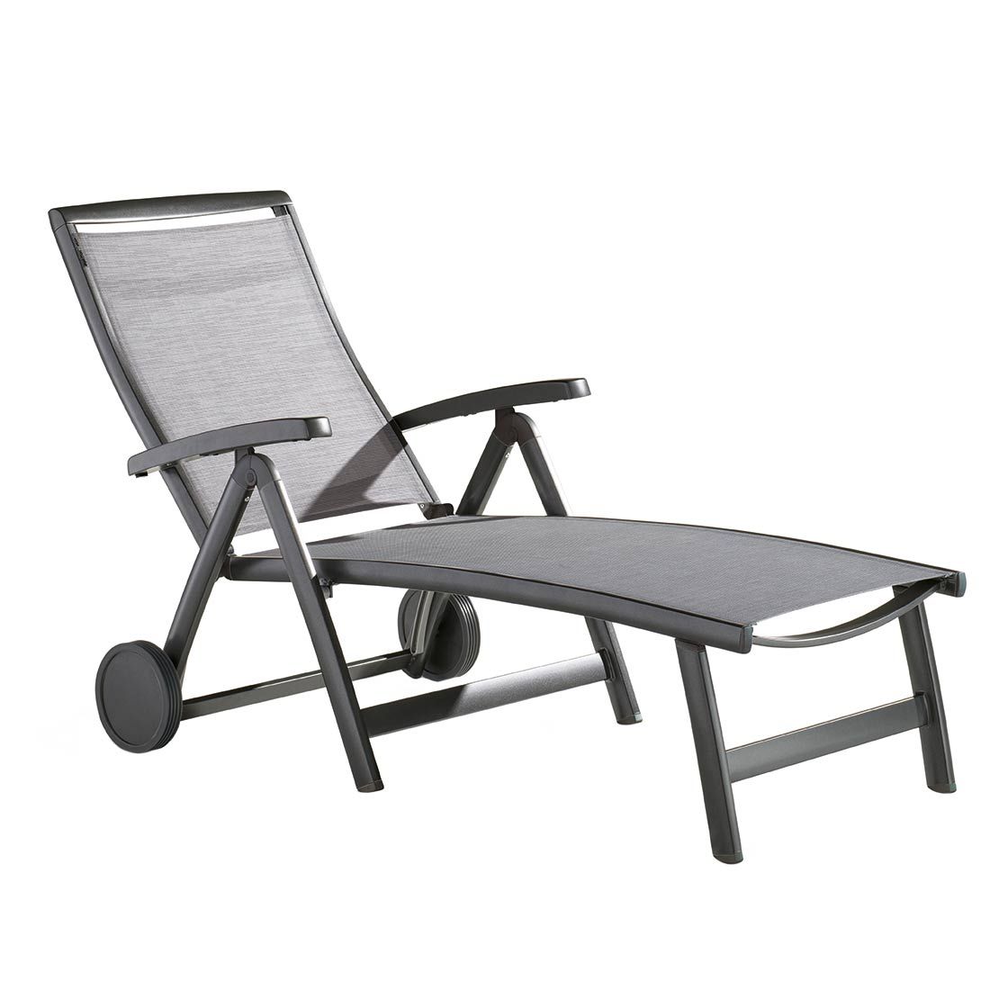 Sieger Royal Gartenliege verstellbar Aluminium/Textilene