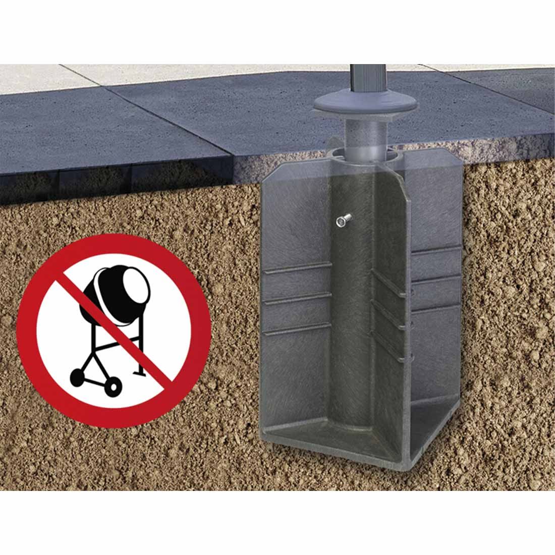Siena Garden Earthbase Bodenhülse XL - Kunststoff