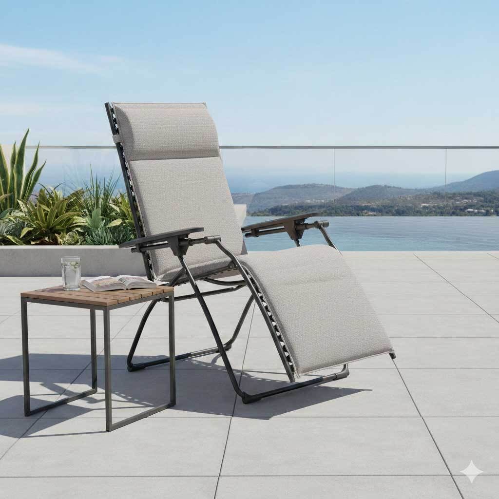 Lafuma Evolution Niksen Relaxliege Stahl/Olefin