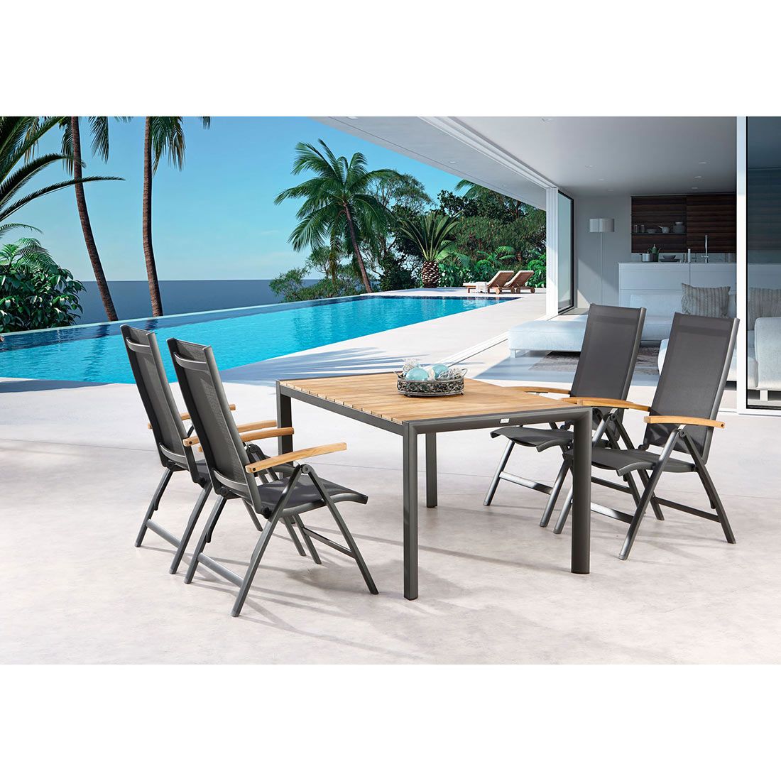Best Cavalese Klappsessel Aluminium/Ergotex