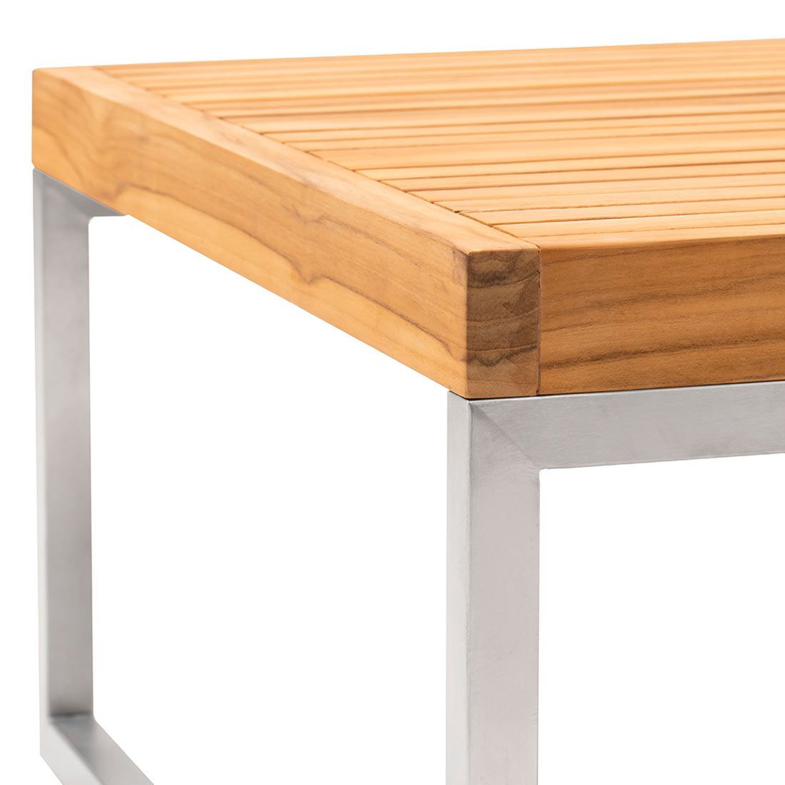 OUTLIV. Hawaii Loungetische 2er Set Edelstahl/Teak
