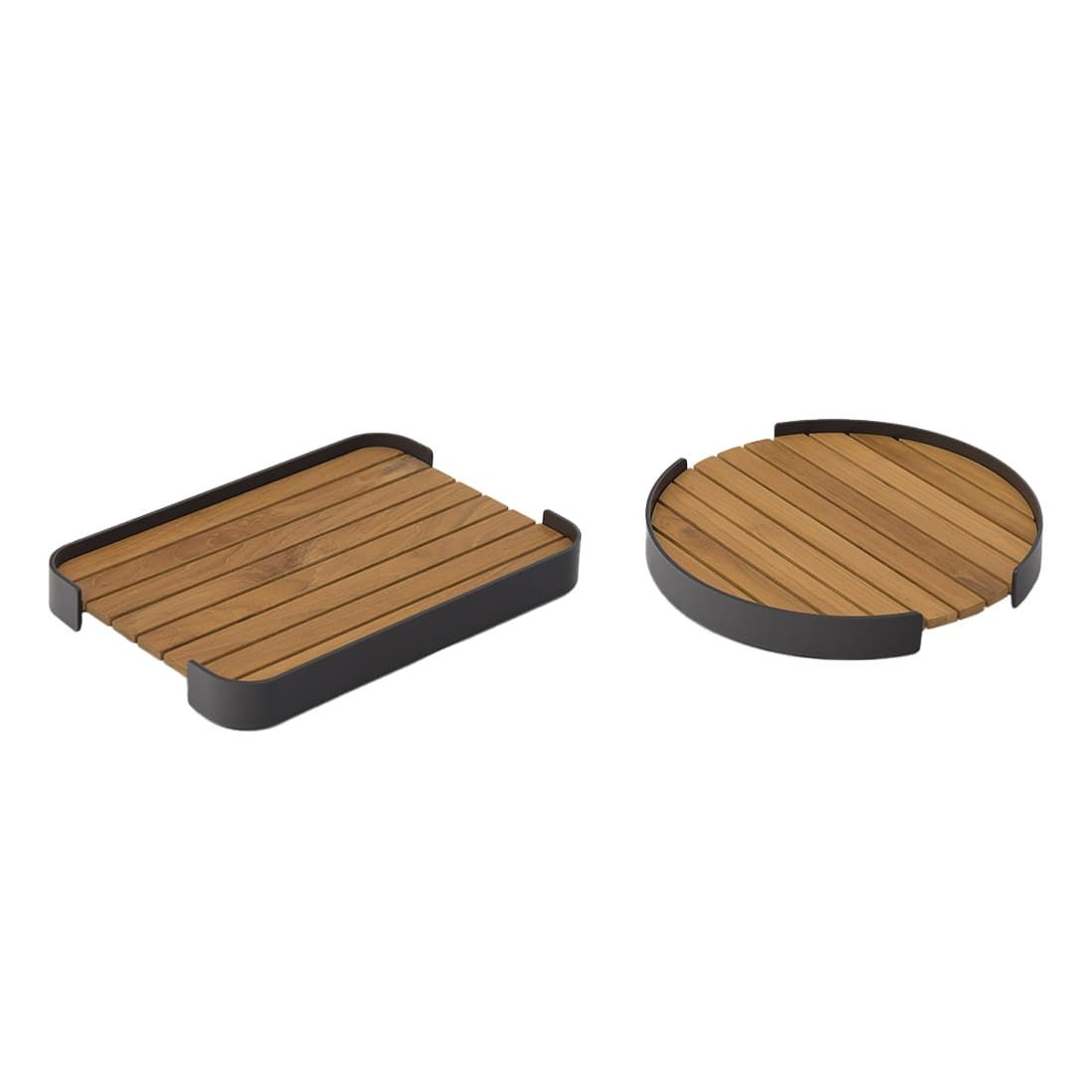 Zebra Carry Tablett Aluminium/Teak