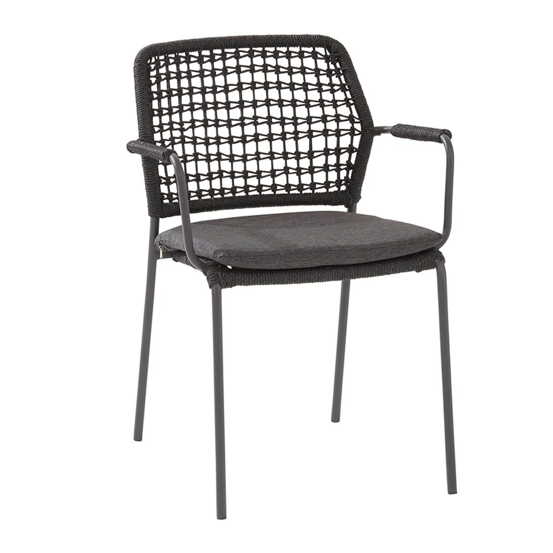 4Seasons Barista Stapelsessel Aluminium/Rope