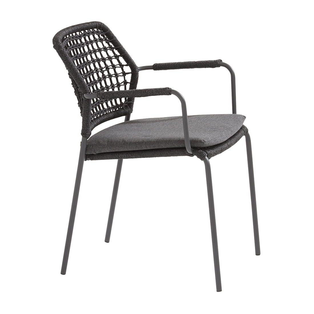4Seasons Barista Stapelsessel Aluminium/Rope
