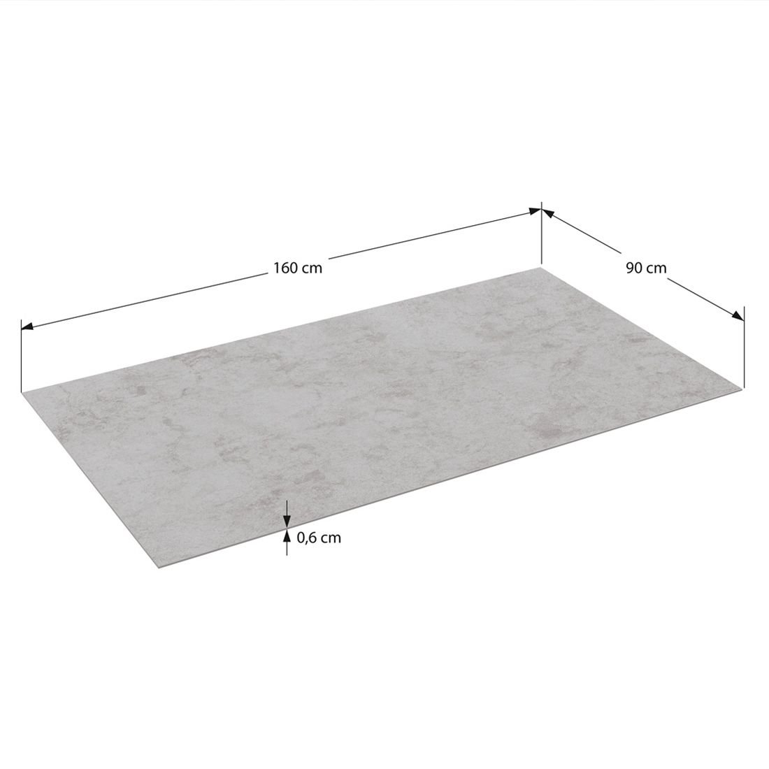 OUTLIV. Gartentisch-Platte 160x90cm Glaskeramik