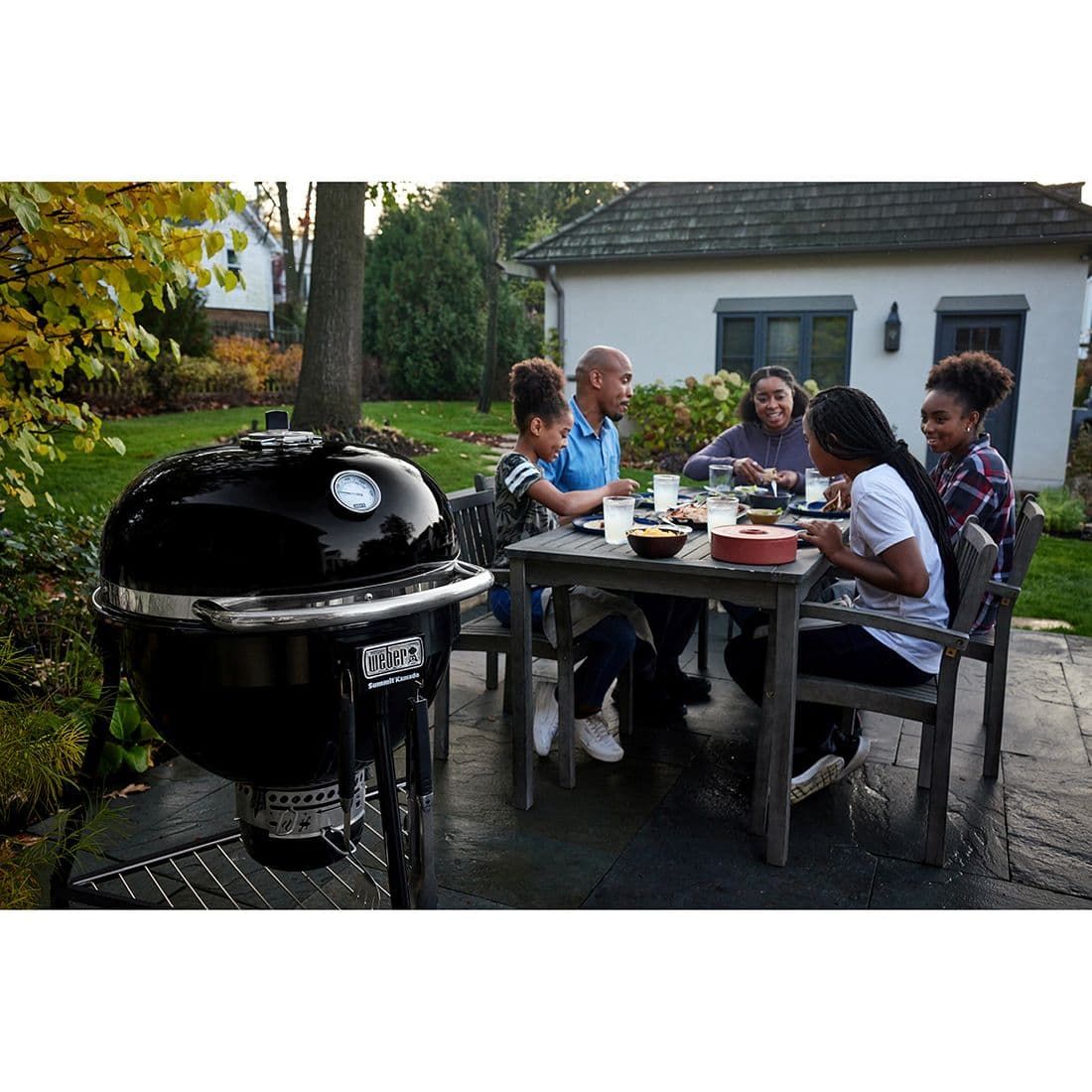 Weber Summit Kamado E6 Kugelgrill Schwarz Garten und Freizeit
