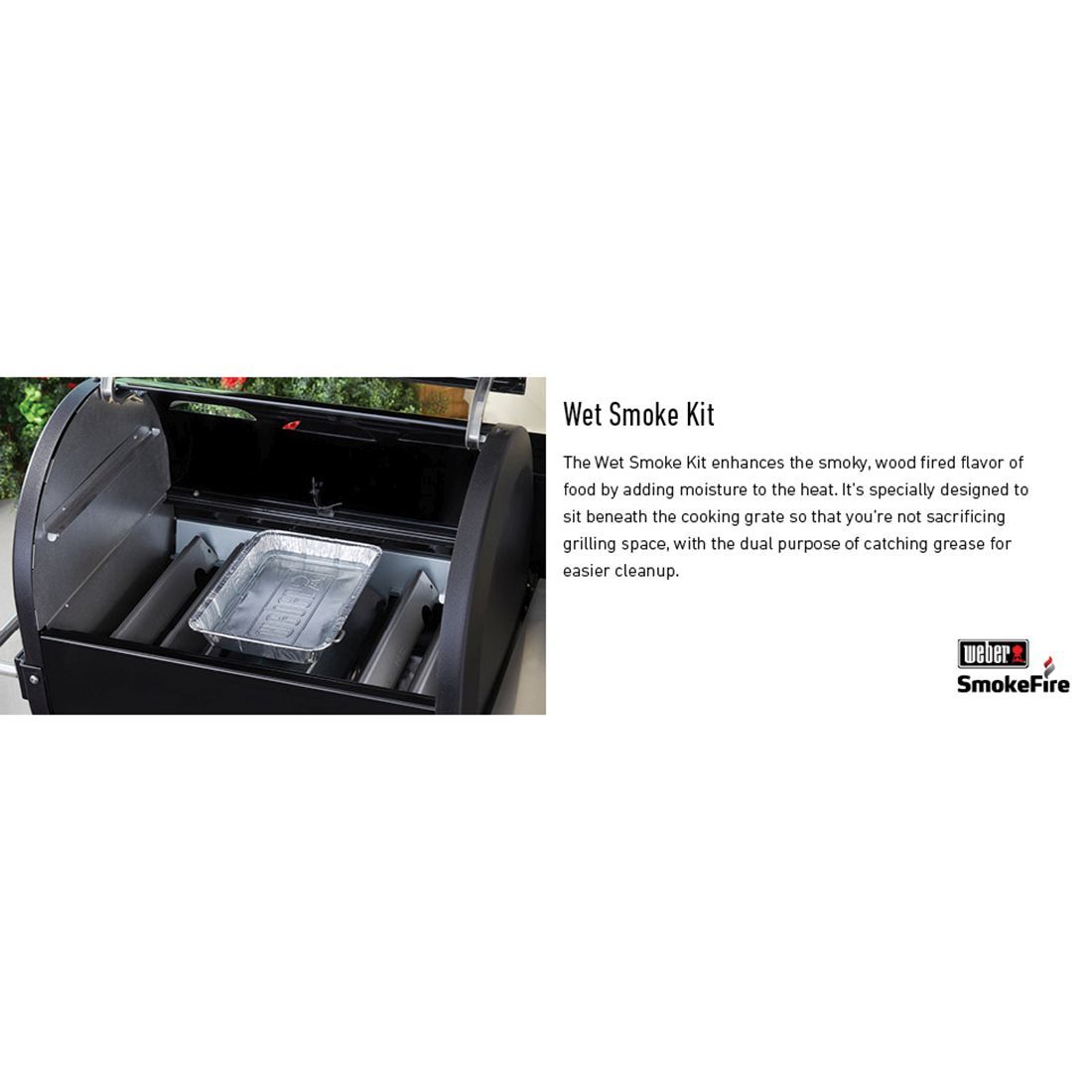 Weber Wet-Smoke-Kit Aluminiumschalen mit Gestell