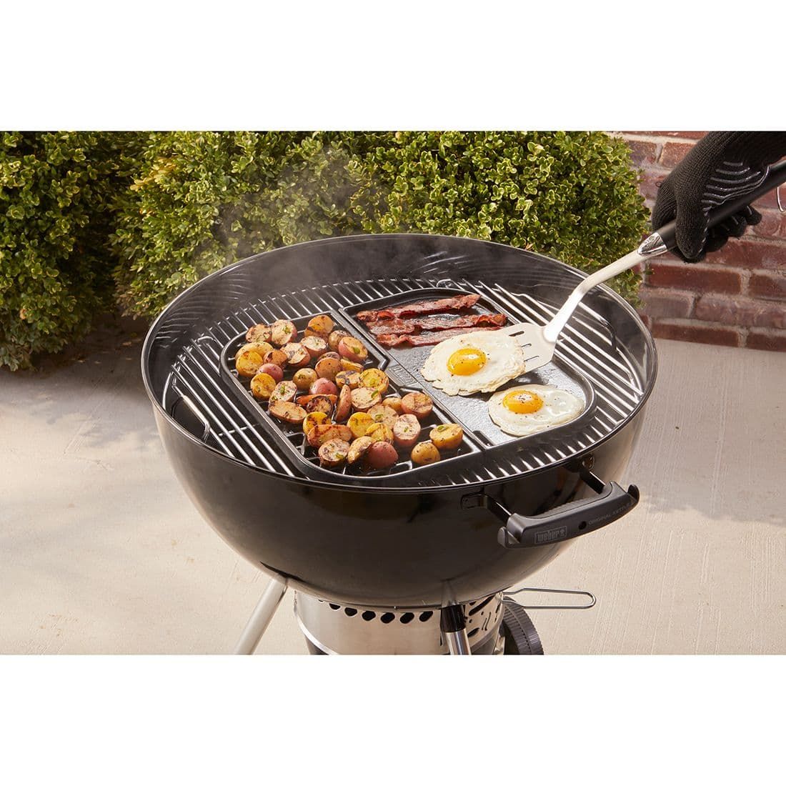 Weber 2in1 Sear Grillrost & Grillplatte emailliertes Gusseisen