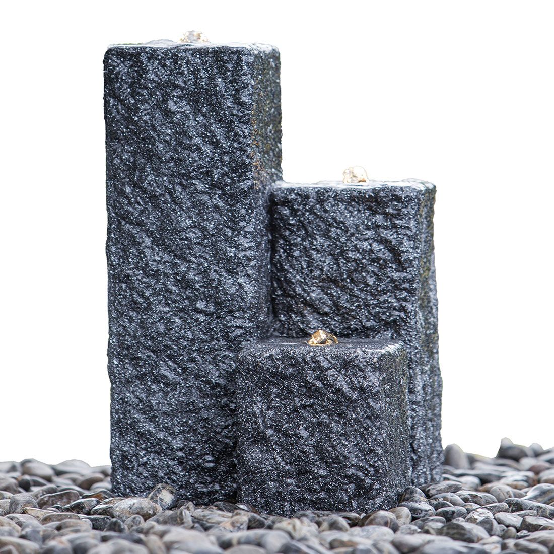 Heissner Neptun LED Eingrabbrunnen Set Polystone