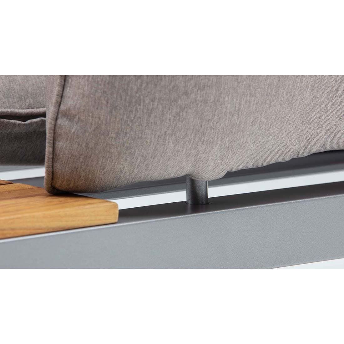 Kettler Straight Eck-/Endmodul Aluminium/Teak/Olefin