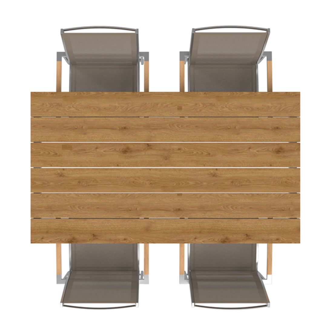 OUTLIV. Oviedo Gartenmöbel-Set M (4 Plätze) Tisch 160x90cm