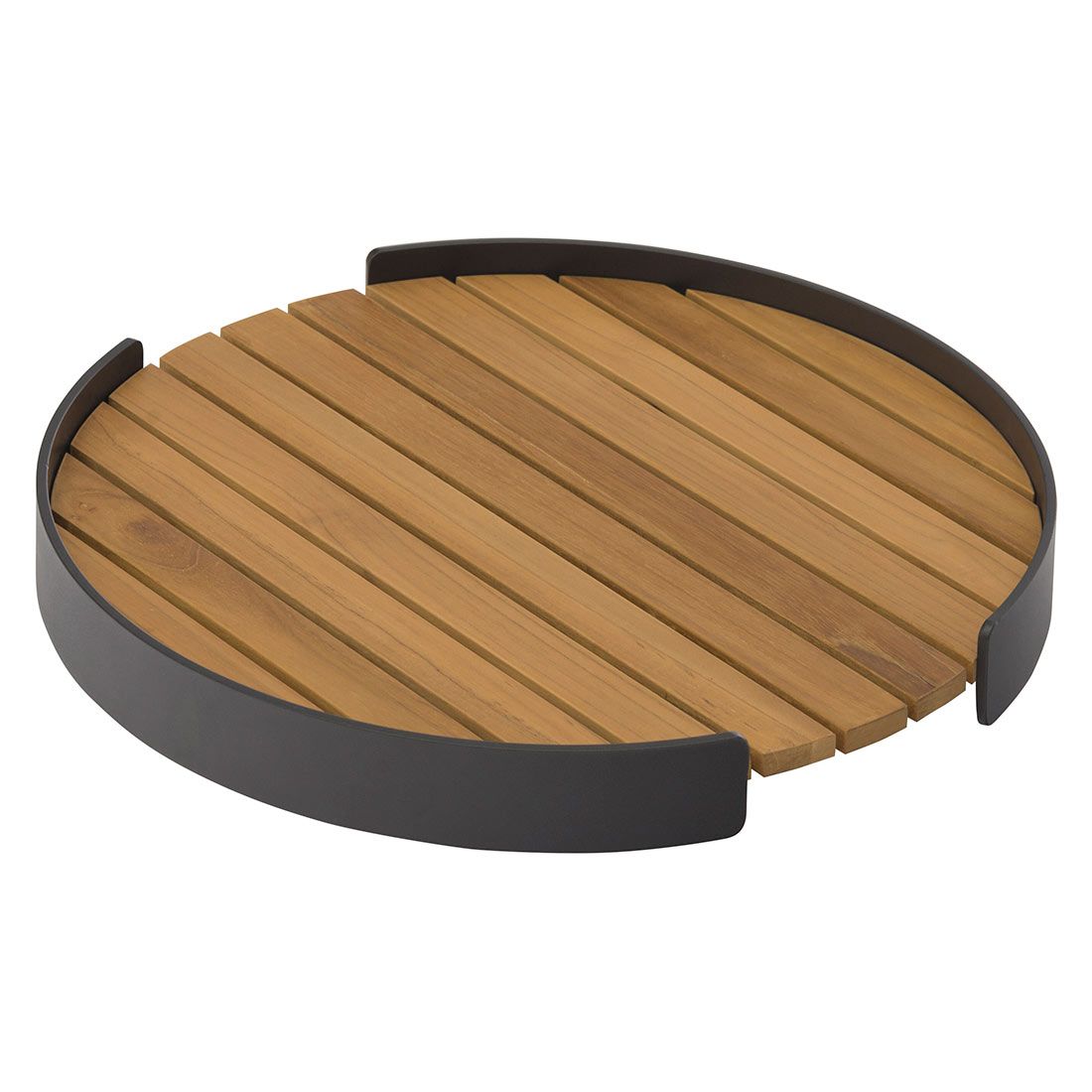 Zebra Carry Tablett Set 2-tlg. Aluminium/Teak